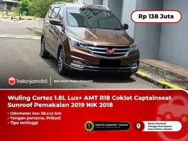 [LOW KM 38RB] Wuling Cortez 1.8L Lux+ AMT R18 Coklat Sunroof 2018/2019