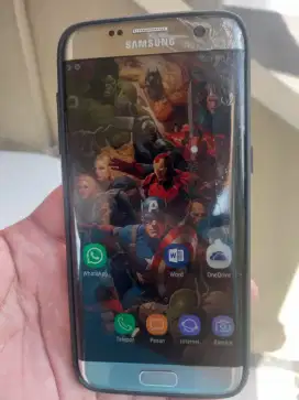Samsung s7edge.Ram.4/32.masi ori.mines cm retak atas jual hp aja Neet