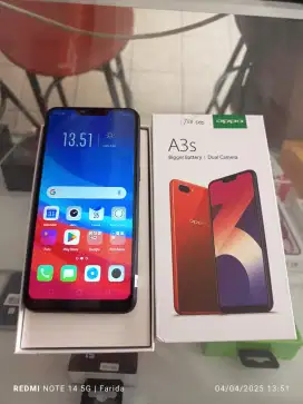 Oppo A3s 6/128gb bekas fullset normal bisa TT