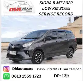 (dp.13jt, low km) Daihatsu Sigra R mt 2022