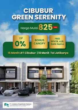 Rumah 2 lantai, free biaya canopi, Termurah , di Kranggan