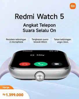 XIAOMI REDMI WATCH 5 NEW GARANSI RESMI‼️