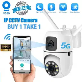 CCTV Kamera HD Dual Lens Jernih Pantau Jarak Jauh Tanpa Batas Lewat HP