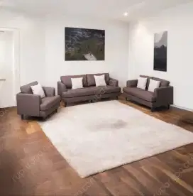 LEONA SOFA SET BROWN (3 2 1)