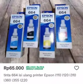 Tinta printer   epson 664