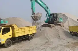 Supplier:-Pasir Bangka-Pasir Rangkas-Pasir Hitam-Batu Belah-Split-Dll