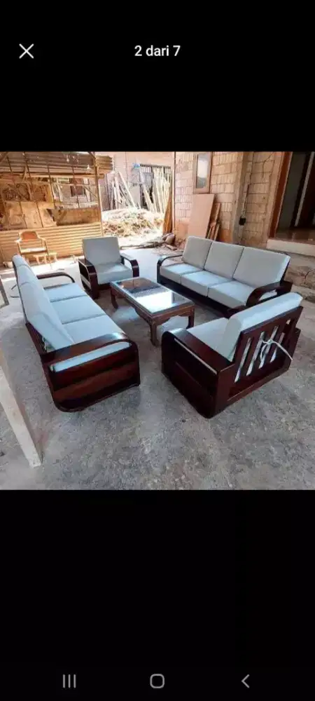Kursi Tamu Sofa Jati Jumbo