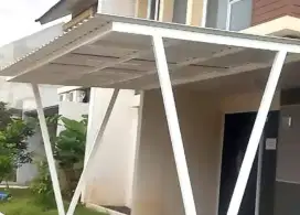001 kanopi atap upvc alderon double layer