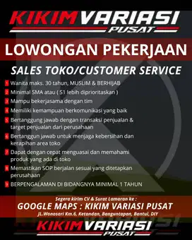 Lowongan kerja Kikim Variasi Pusat ( Variasi & Aksesoris Mobil )
