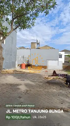Disewakan tanah poros siap pakai Tanjung Bunga