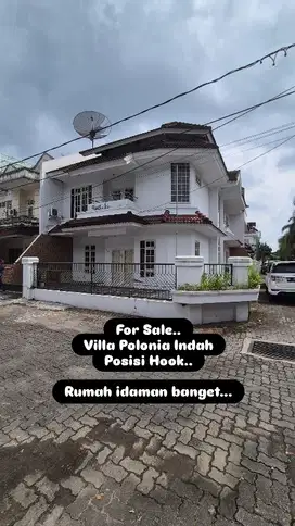 Jual rumah mewah Villa Polonia Indah posisi Hook
