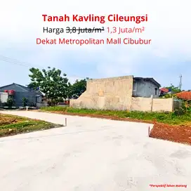 1 Jt-an Kavling SHM Area Cileungsi, Bogor. Bisa Cicil 12x
