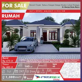 PROMO PERUMAHAN BARU DI JL KARYA KOTA BARU TIPE 65,