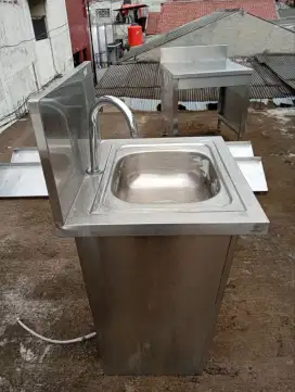 sink injak dua model oval sama kotak