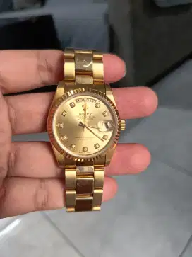Jam tangan Automatic R0l3x Oyster Perpetual Day Date Gold