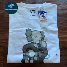 Kaos Uniqlo x Kaws Clean Slate White New Original
