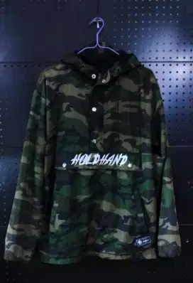 Jacket Parasut Gorpcore Army Holdhand