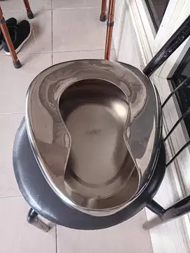 Bed Pan Oval stainless / pispot BAB stainless pasien bedrestnless