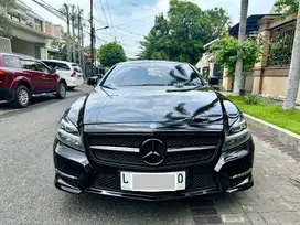Mercedes Benz CLS350 AMG NIK 2012 Black on Burgundy Super Istimewa