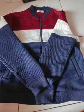 Jaket casual color blok brand RIDER