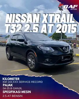 Nissan Xtrail T32 2.5 AT 2015 Facelift Matic Hitam