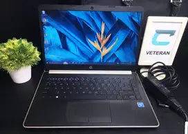 Laptop HP 14s Ram 8gb Ssd 128gb keyboard backlight bodi mulus cocok