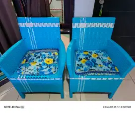 Kursi rotan 1 set