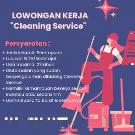 DIBUTUHKAN CLEANING SERVICE PEREMPUAN