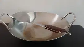 Wokpan stenlis set 30 cm