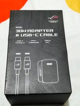 Original Charger 30W + Kabel Data Type C to Type C Asus Rog Phone