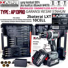 AP13PRO BOR BATERAI brushless 13mm keyles auto singgle lock APR JAPAN
