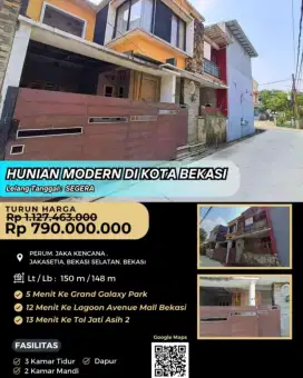 Dijual Rumah Siap Huni Jaka Kencana Bekasi Selatan