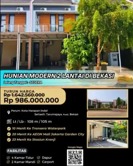 Dijual Rumah Siap Huni Kota Harapan Bekasi