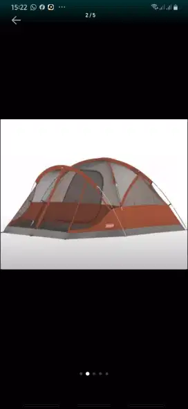 Tenda coleman 4 person tapi bisa di gunakan to 6 0rang