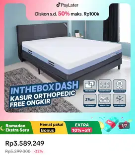 Kasur Orthopedi (Kasur Springbed Dingin) IN THE BOX