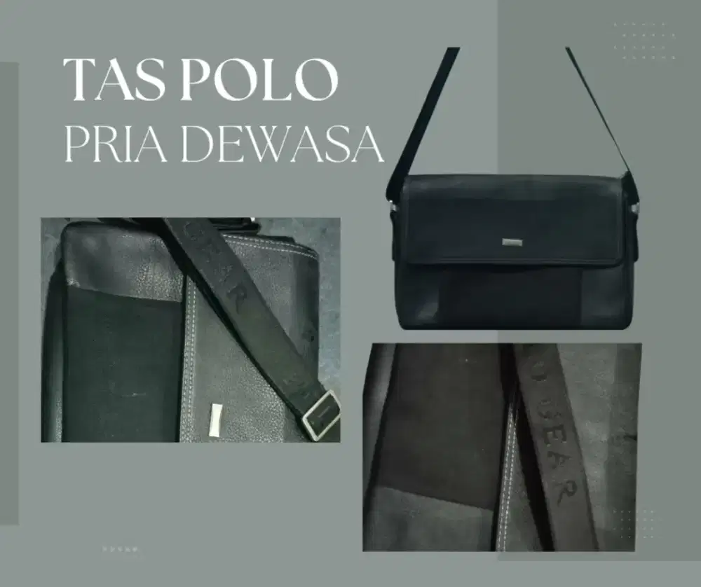 2 Tas ORI Pria Wanita Polo Paloma
