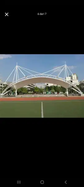 Pasang kanopi membrane carport II desain modern