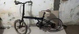 Sepeda Lipat 20 Inch Hitam