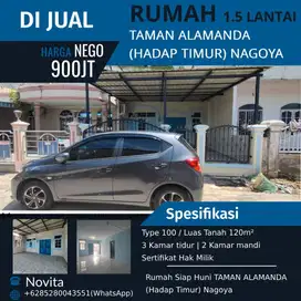 Rumah 1,5Lantai Siap Huni TAMAN ALAMANDA (Hadap Timur) Nagoya