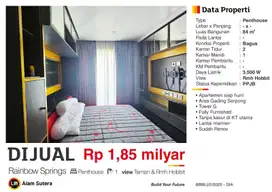 Dijual Apartemen Penthouse Siap Huni Furnished di Gading Serpong