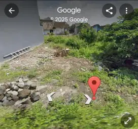 Tanah kavling 121 m, air bagus, tidak banjir,  dkt kampus, aman.