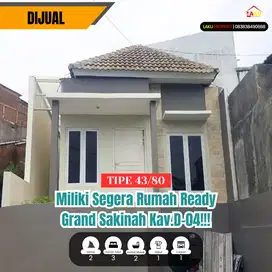 JUAL RUMAH BARU READY STOCK Perum Gand Sakinah Kav D-04