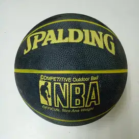 Bola Basket Spalding Mikasa - Spalding Hitam Size 7 Black NBA Dewasa