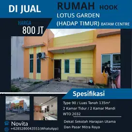 Rumah Hook Siap Huni LOTUS GARDEN (Hadap Timur) Batam Centre
