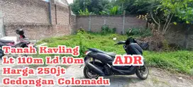 Dijual Tanah Gedongan Colomadu