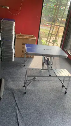 Meja cafe alumunium