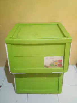LEMARI MINI, 2 TINGKAT, OSS,OLYMPLAST