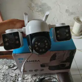 Kamera cctv wifi 3 lensa outdoor v380 pro