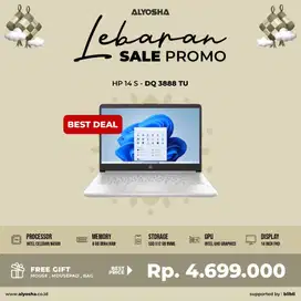 Promo Laptop Murah Hp 14s dq3888TU 8GB/512GB windows 11 + OHS 2021