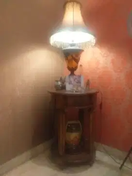 DIJUAL MURAH MEJA SUDUT ANTIK FLORAL JATI KUALITAS TERBAIK BSD CITY